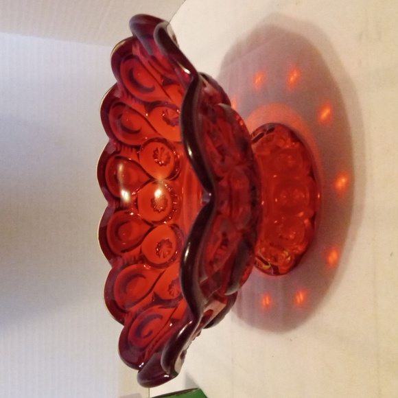 Le Smith Ambrina Vintage Moon & Stars Compote Footed Bowl - Picture 1 of 3